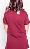 BOYFRIENND ROLLED SLEEVE TOP
