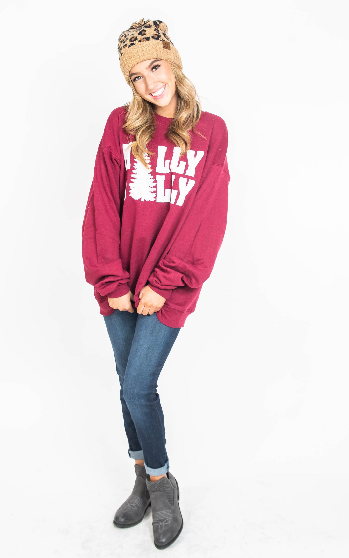 30 Days 30 Deals: Holly Jolly Sweatshirt, CLOTHING, BAD HABIT APPAREL, BAD HABIT BOUTIQUE