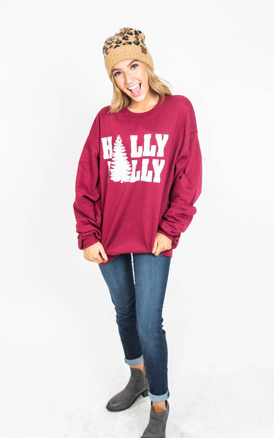 30 Days 30 Deals: Holly Jolly Sweatshirt, CLOTHING, BAD HABIT APPAREL, BAD HABIT BOUTIQUE