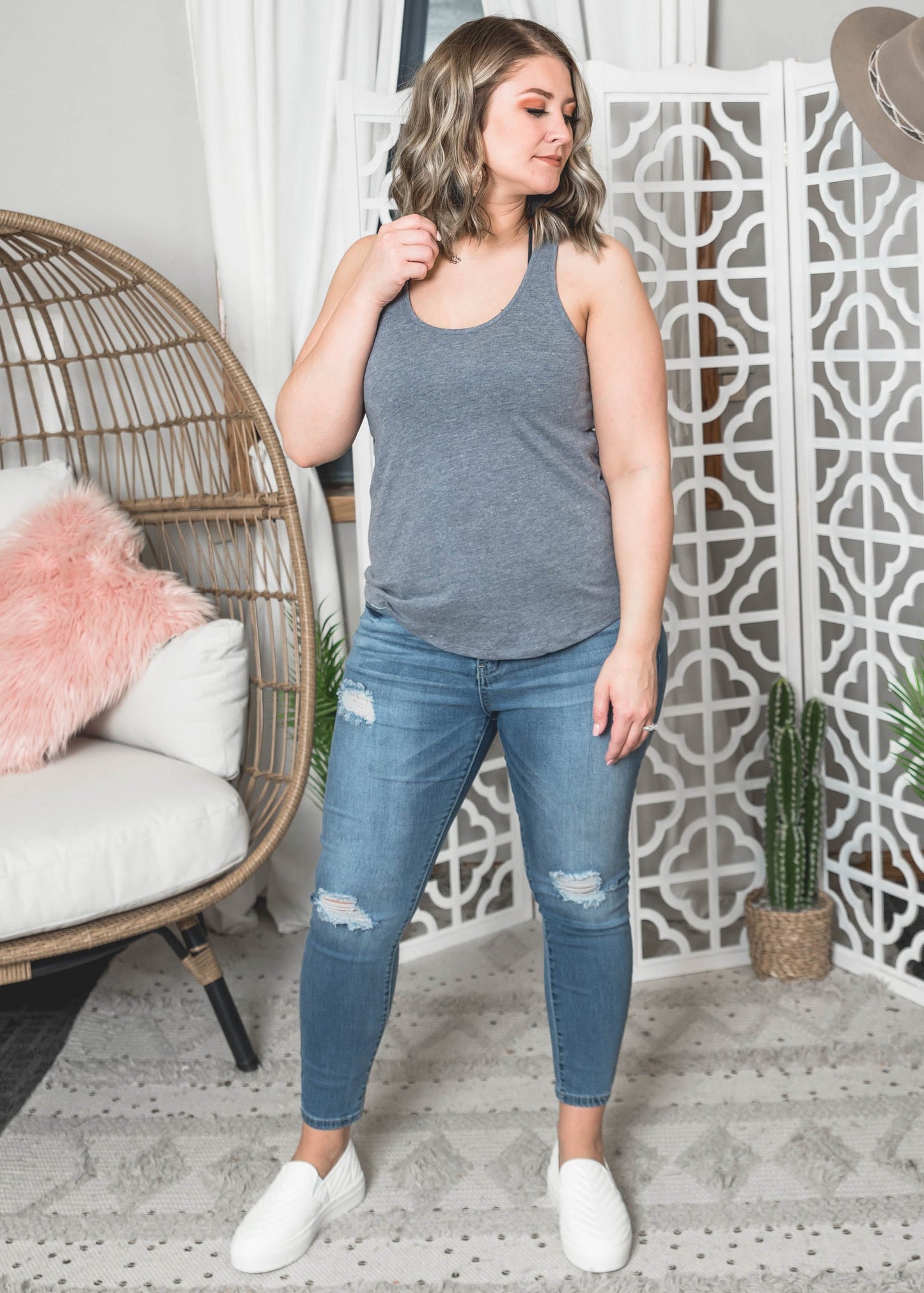 Backstage Vintage Tank - BAD HABIT BOUTIQUE
