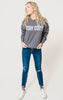 CHARCOAL SWEATSHIRT STAY COZY