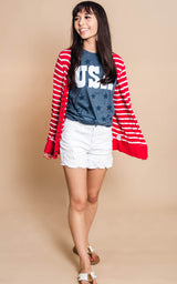 casual 4th of july top 