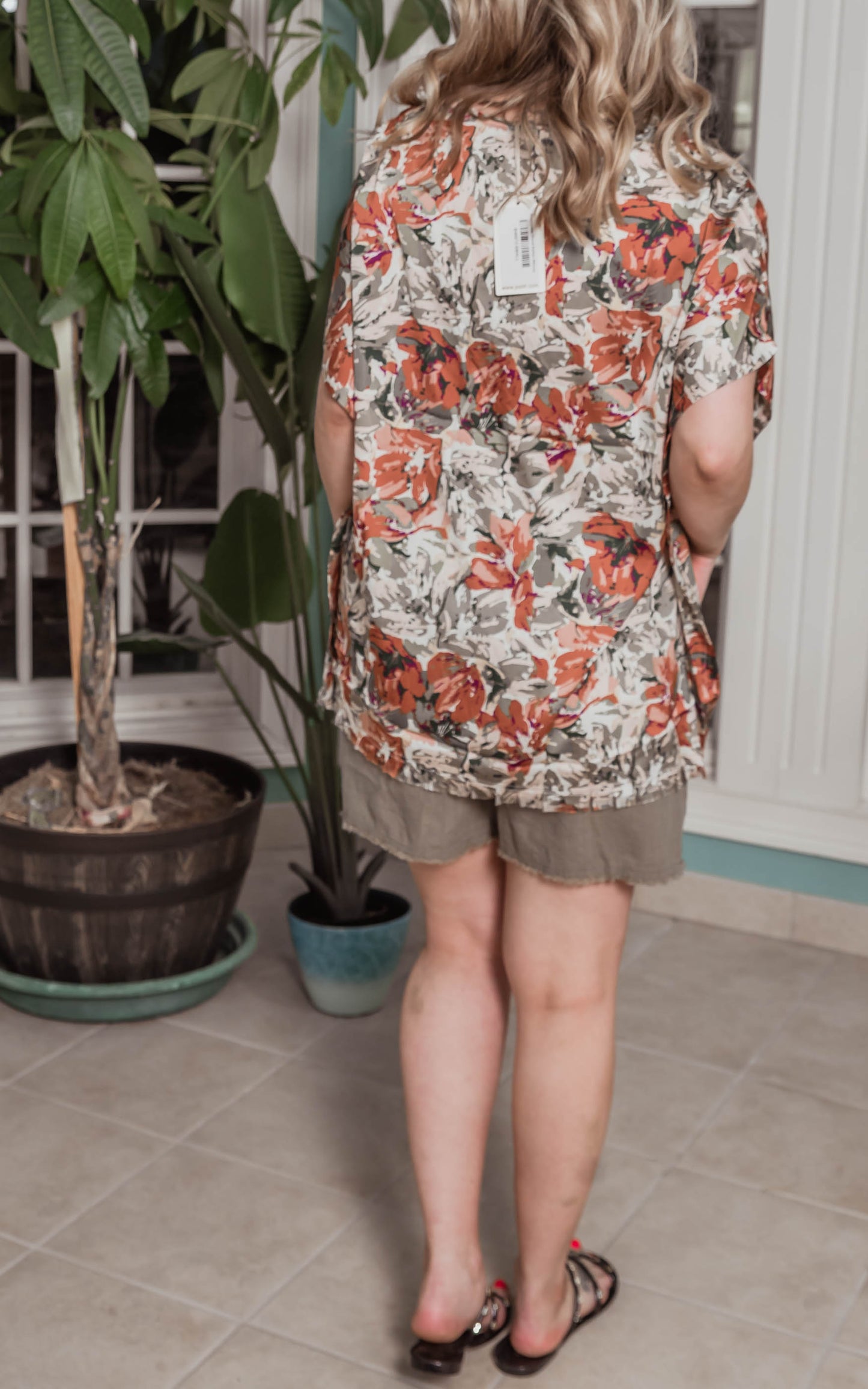 floral blouse