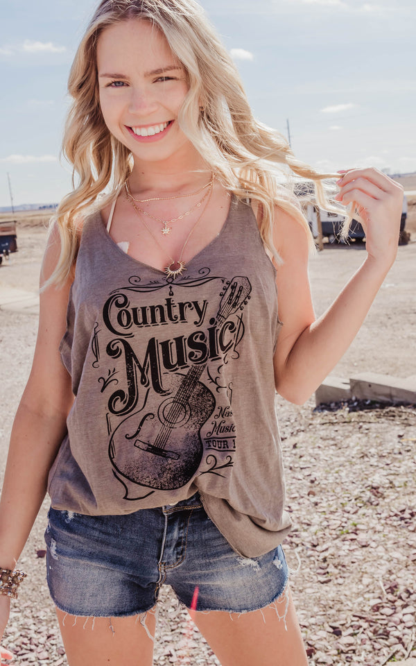 Country Music Racerback Tank Top**
