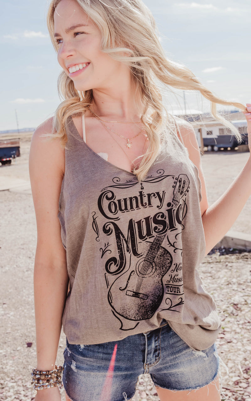 Country Music Racerback Tank Top**