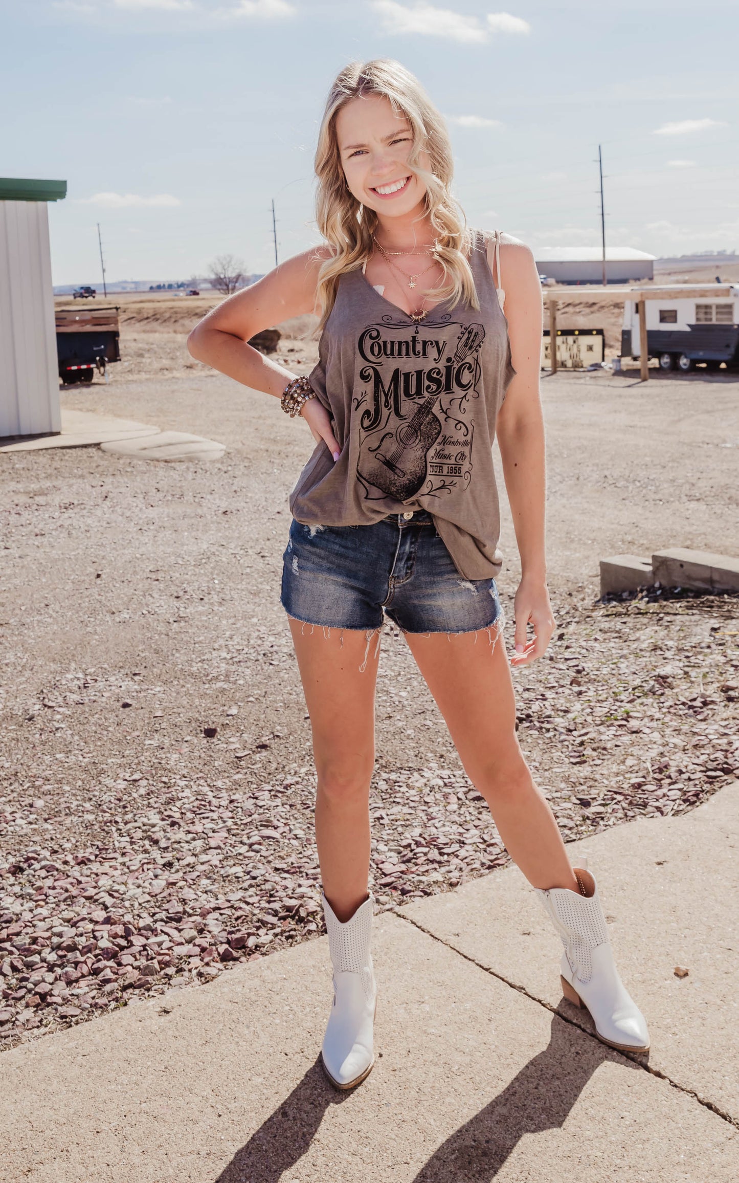 Country Music Racerback Tank Top** - Final Sale