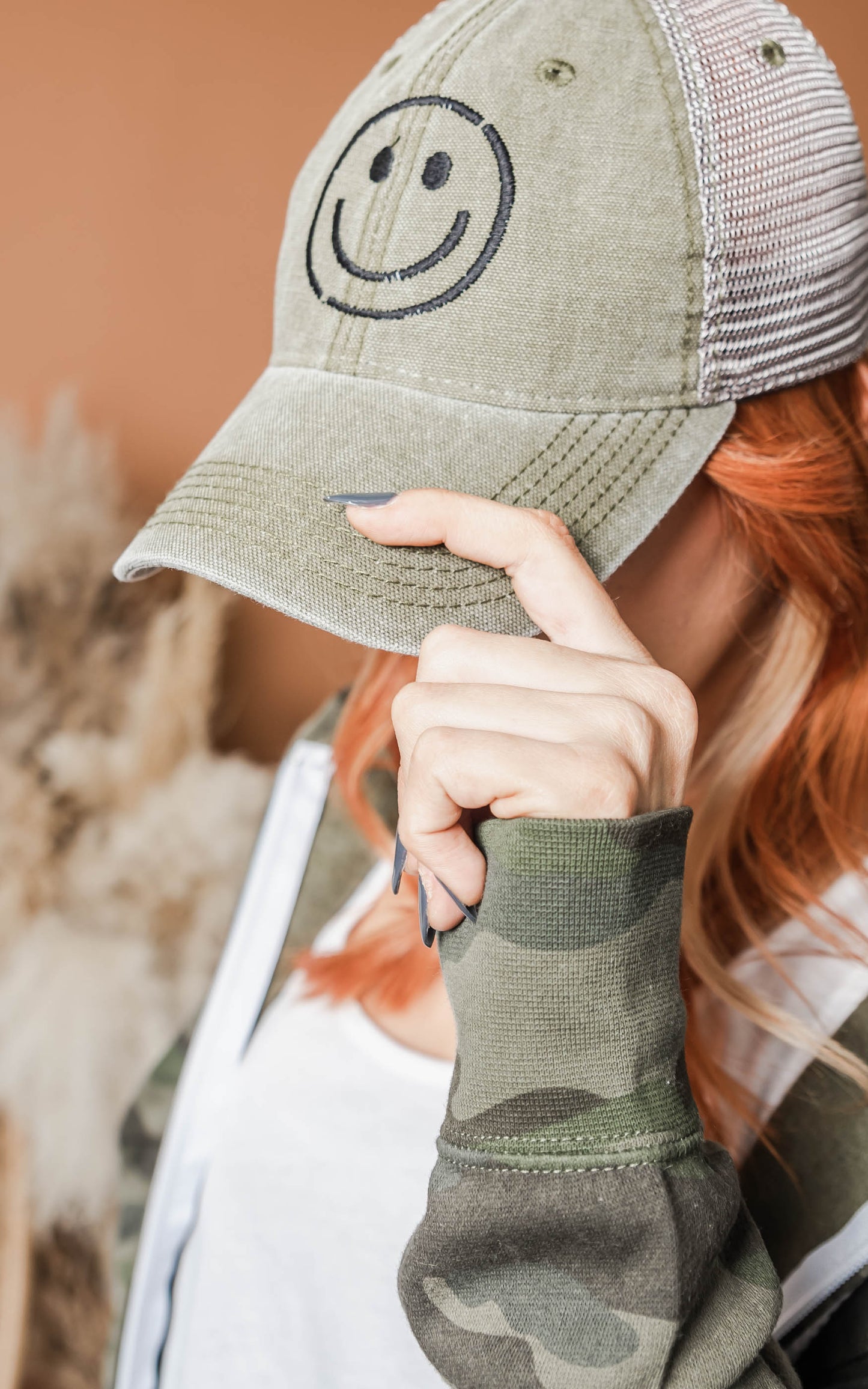 Smiley Baseball Cap** - Final Sale