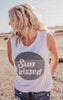 sun kissed graphic tank top