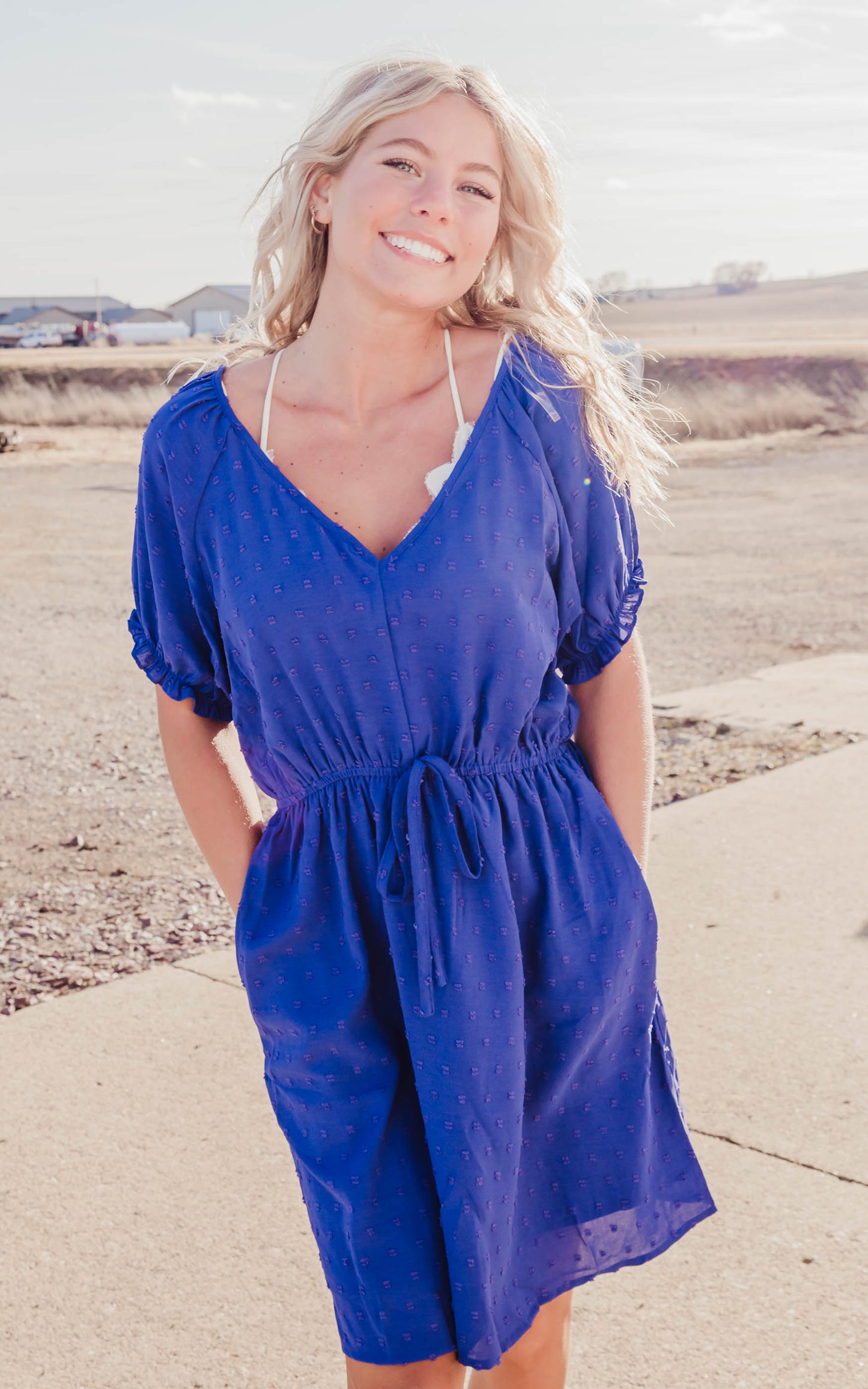 swiss dot dress
