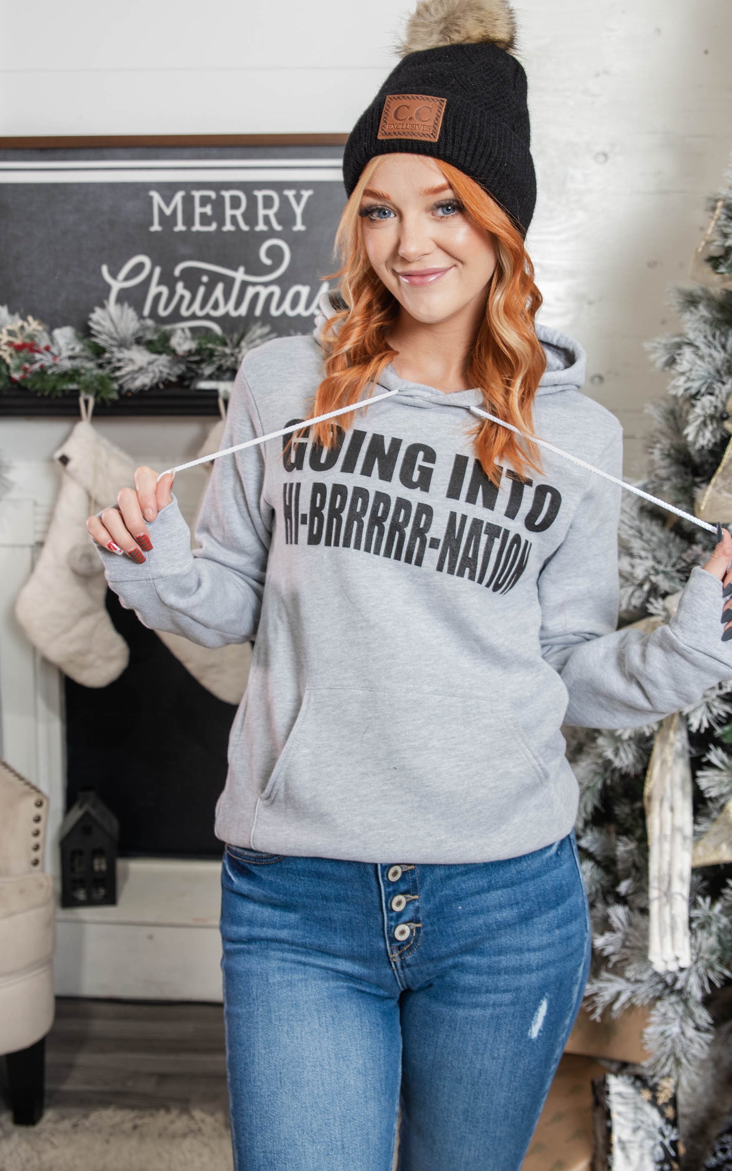 going into hibernation hoodie