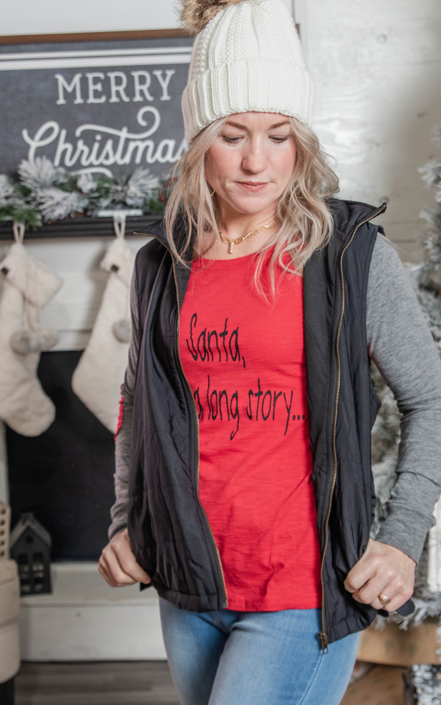 long story santa top
