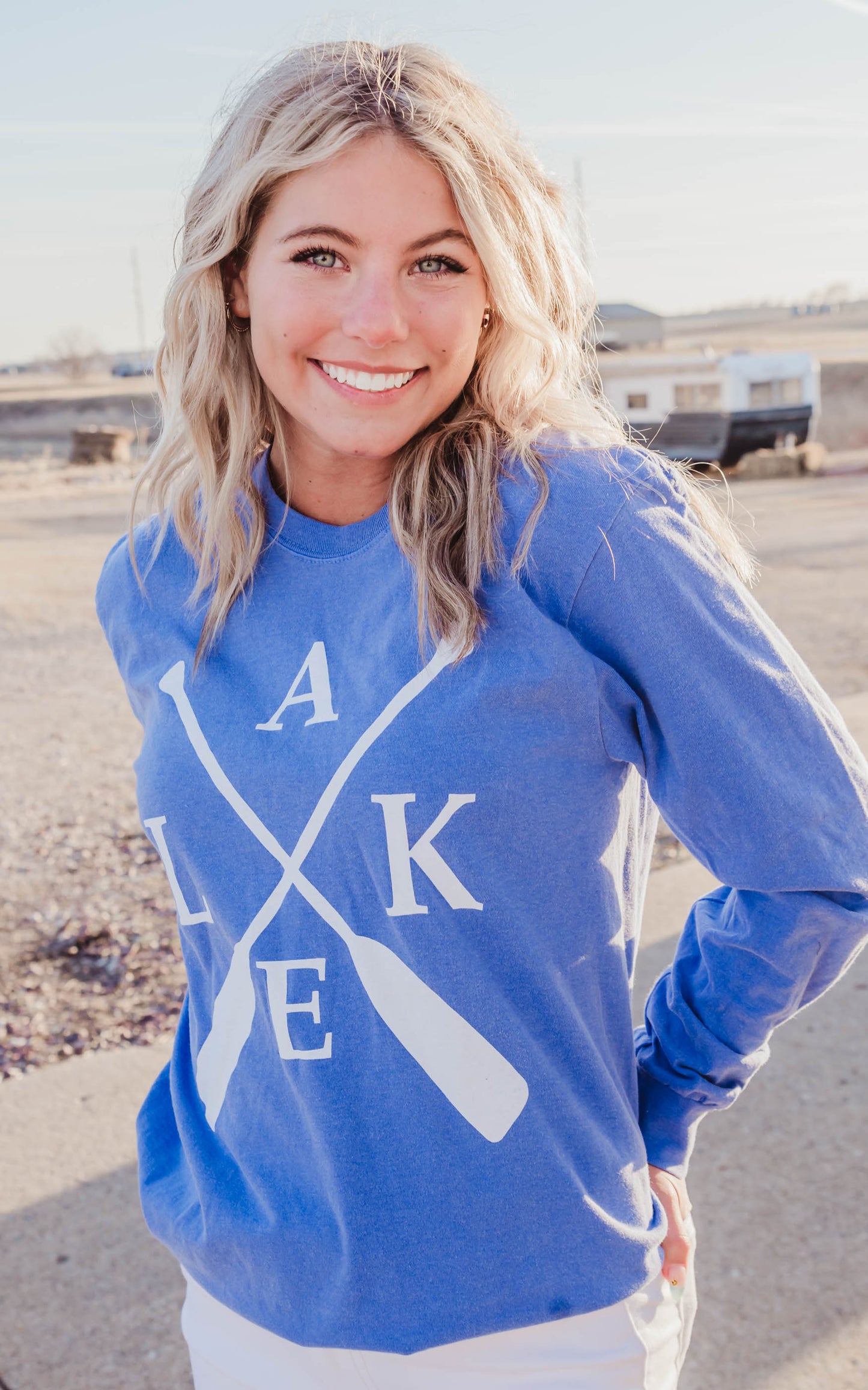 blue lake paddle top