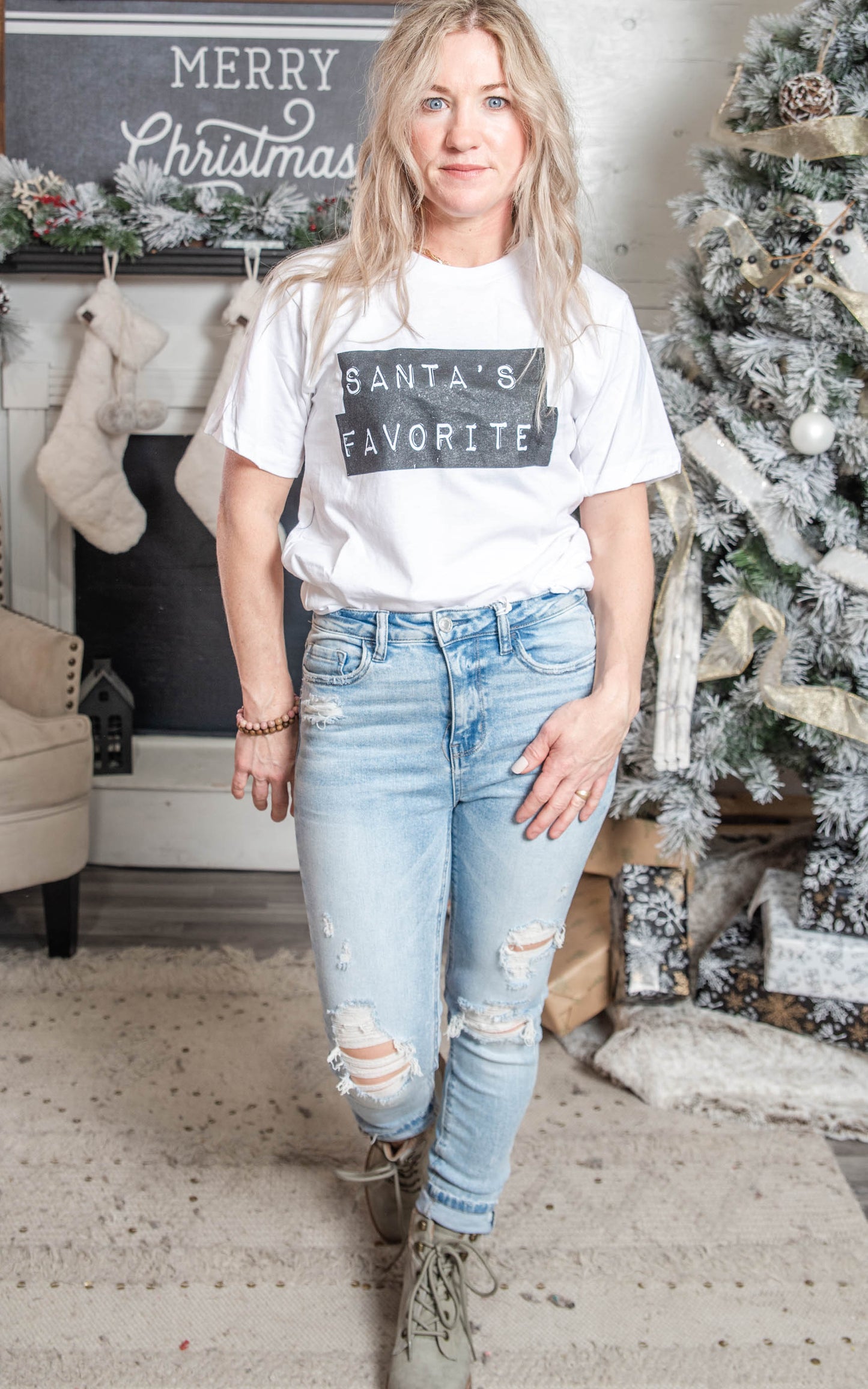 Santa's Favorite T-shirt- Final Sale**