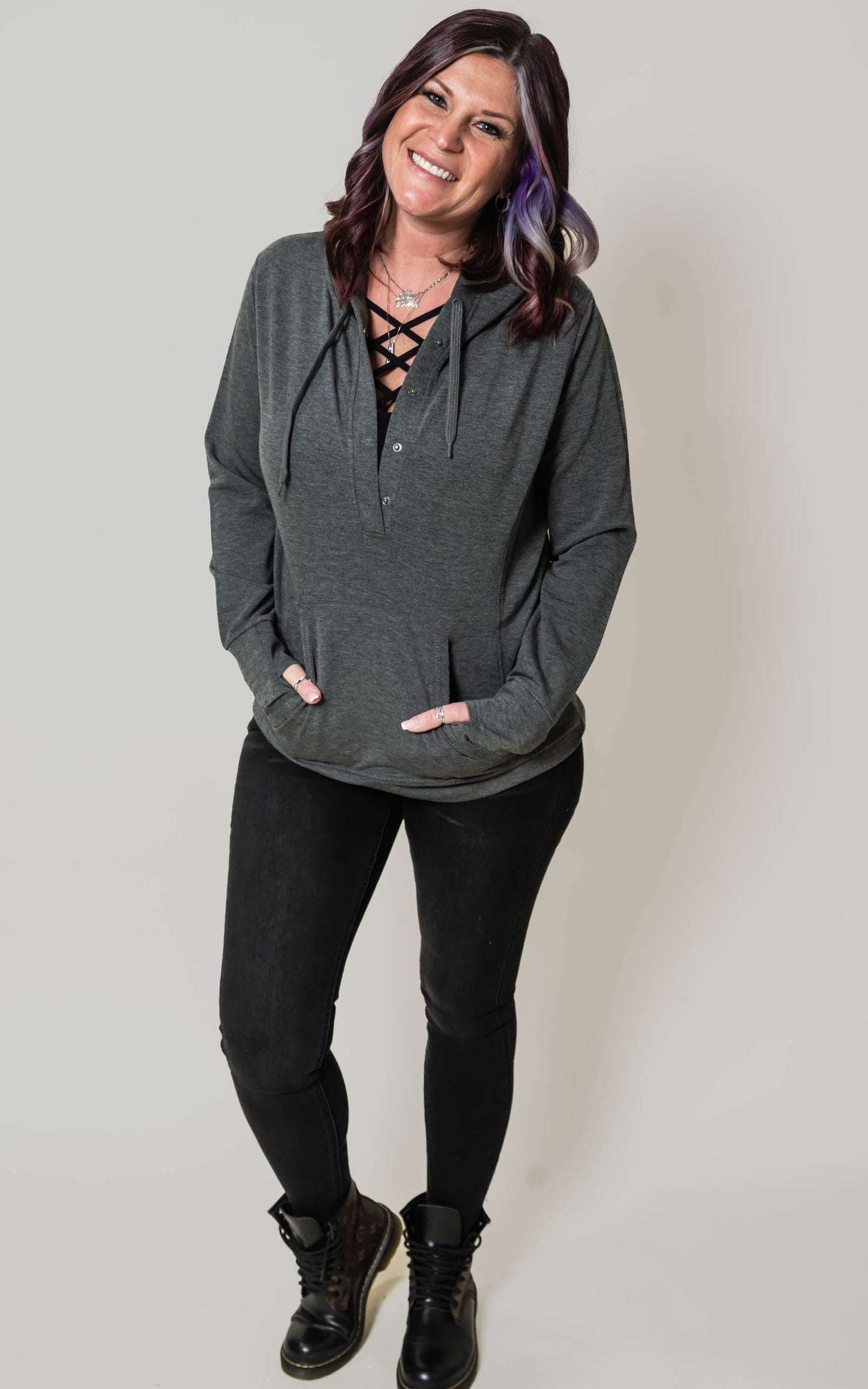 charcoal pullover