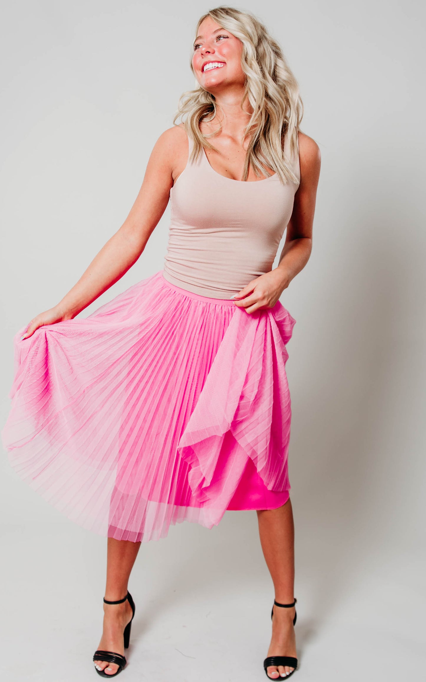 pink tulle skirt