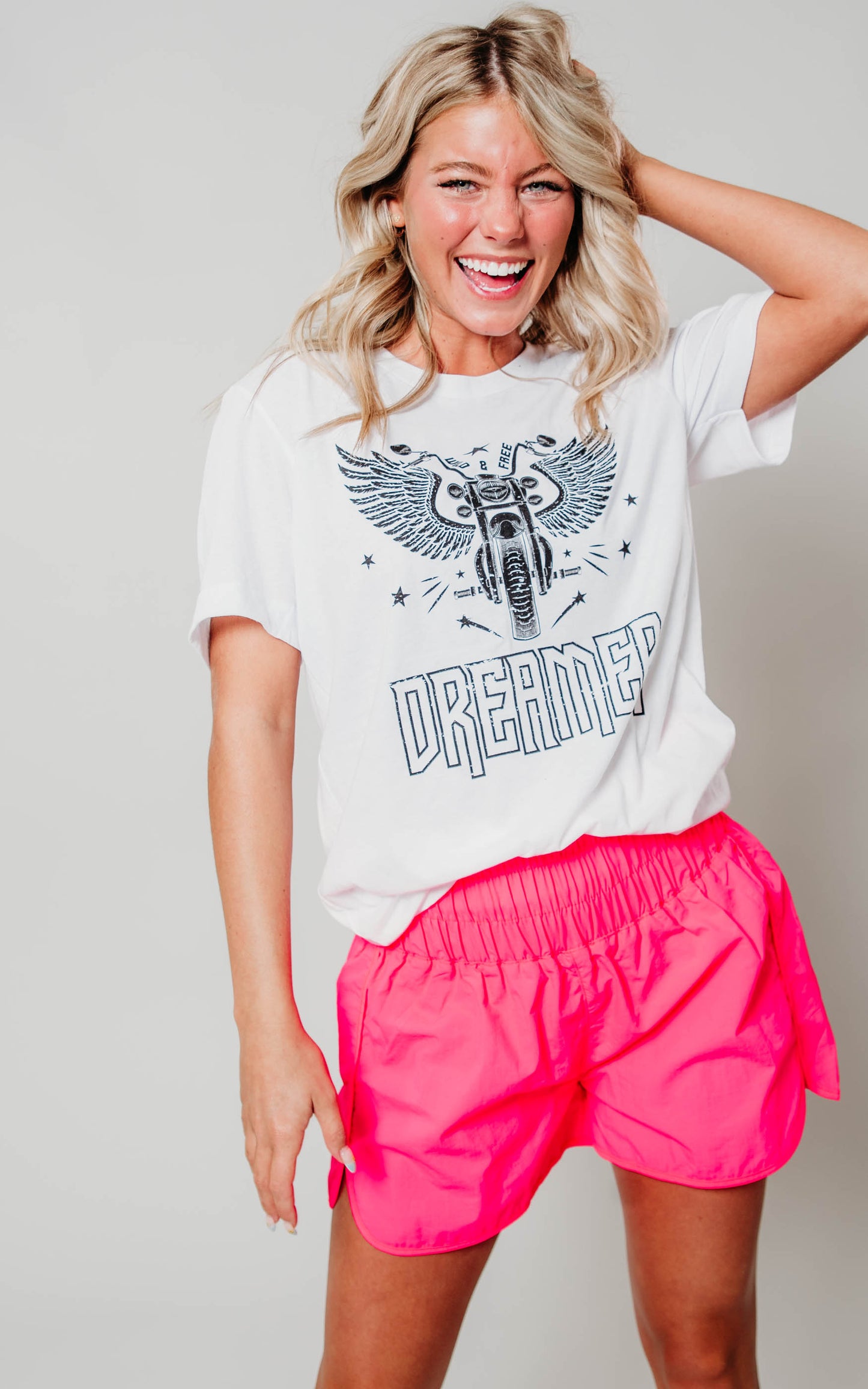 dreamer white tee