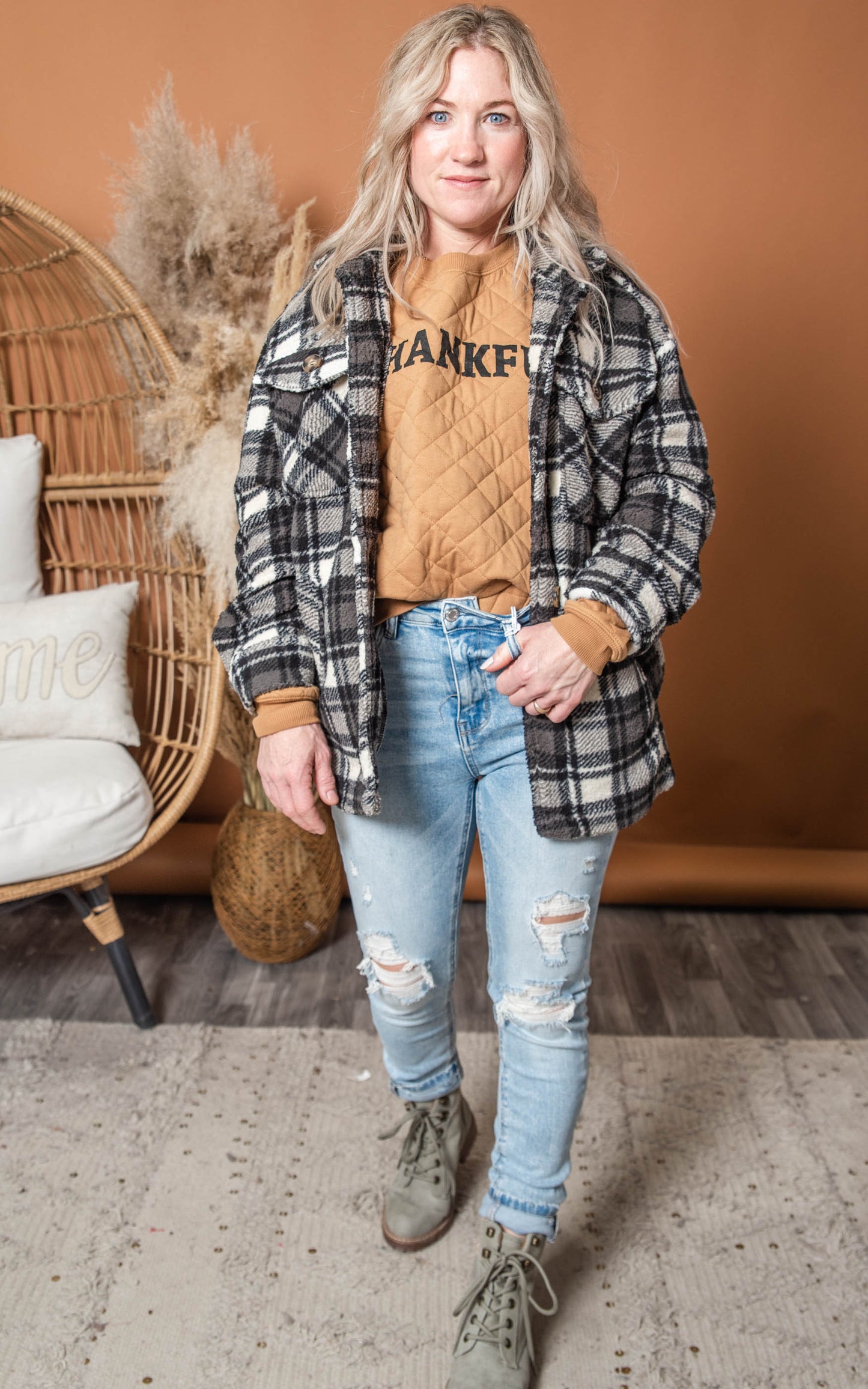 plaid jacket