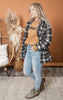 plaid sherpa jacket