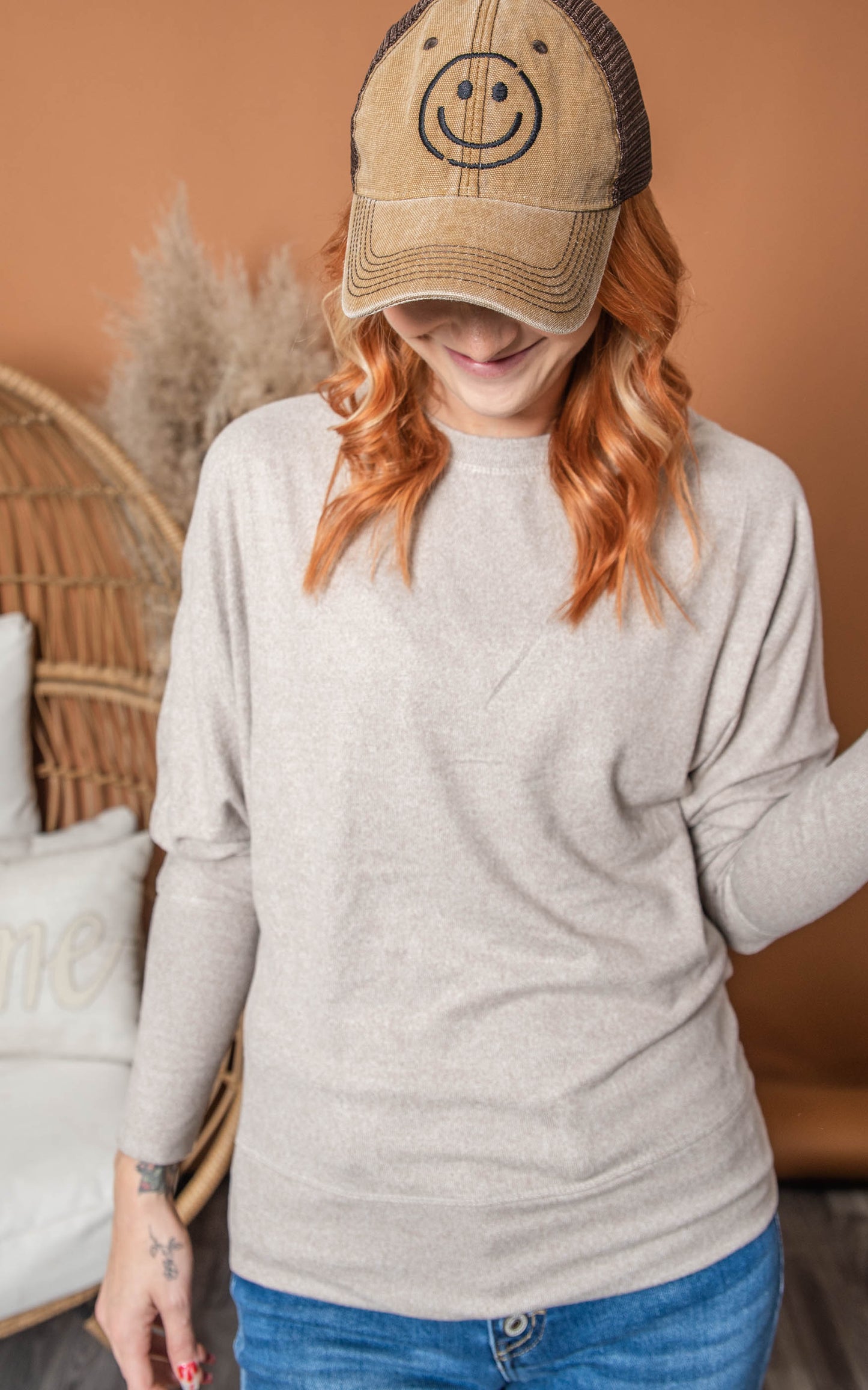Smiley Baseball Cap** - Final Sale