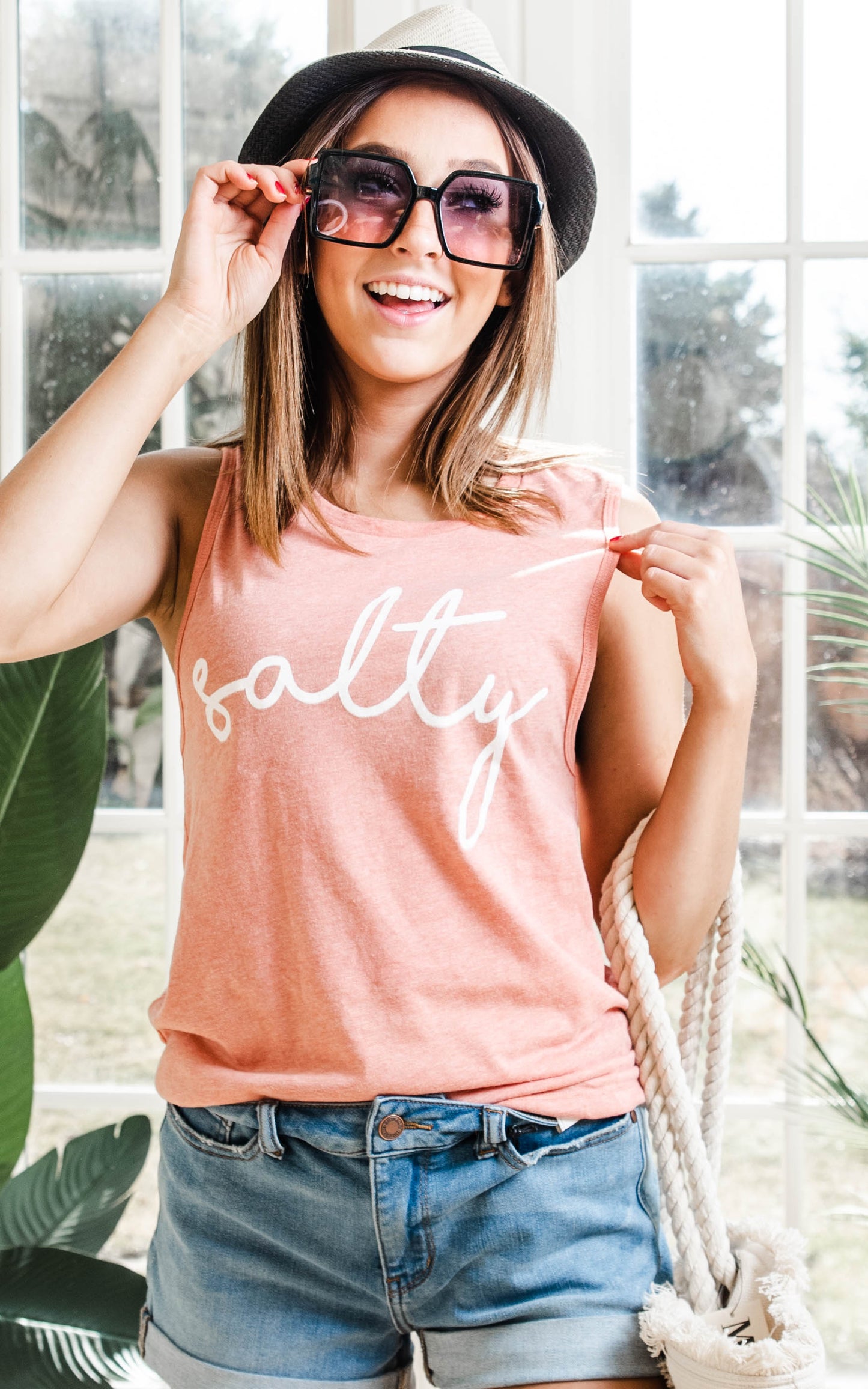 Salty Muscle Tank - BAD HABIT BOUTIQUE