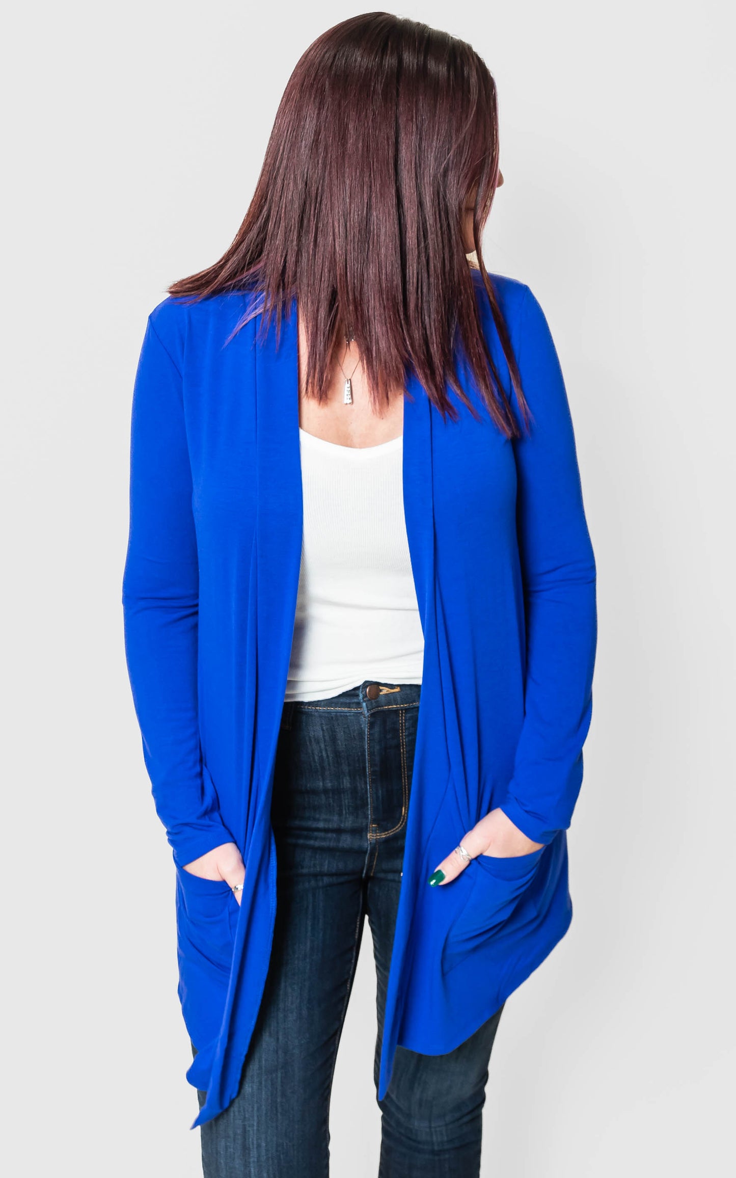 Zenana royal blue cardigan