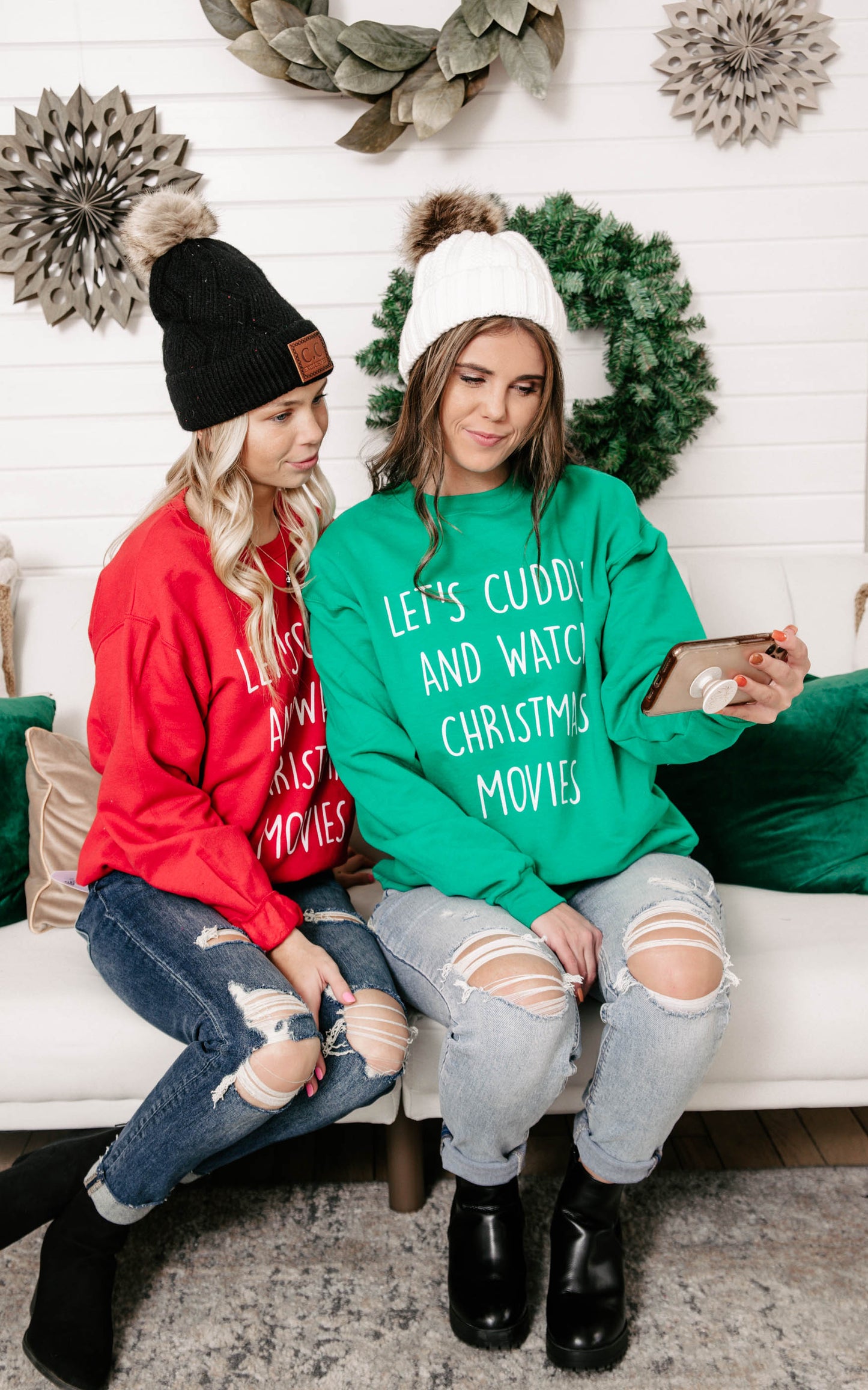 lets cuddle and watch holiday movies