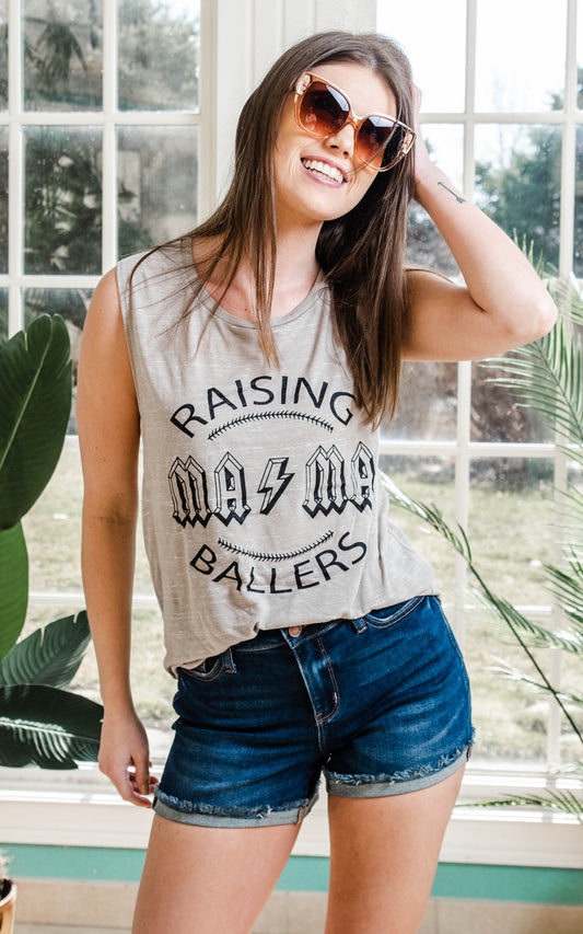 mama raising baller muscle tank