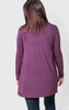 eggplant slouchy cardigan