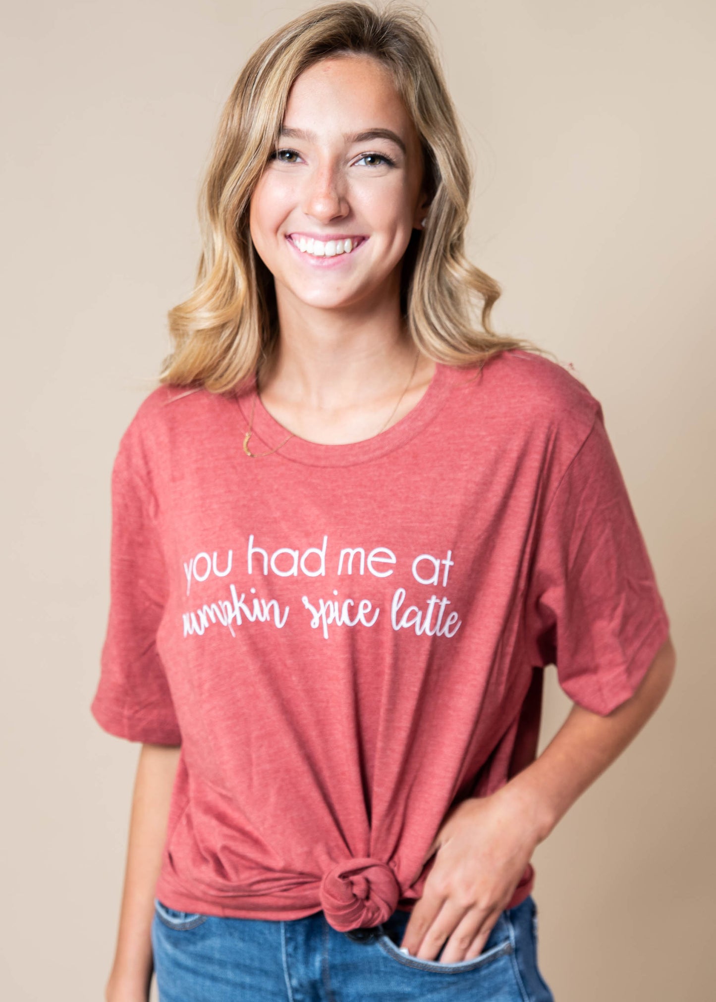 You Had Me at Pumpkin Spice T-Shirt - BAD HABIT BOUTIQUE