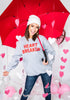 Heart Breaker Sweatshirt- Gray, CLOTHING, BAD HABIT APPAREL, BAD HABIT BOUTIQUE