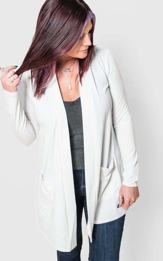 Zenana bone cardigan