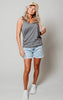 grey tank top