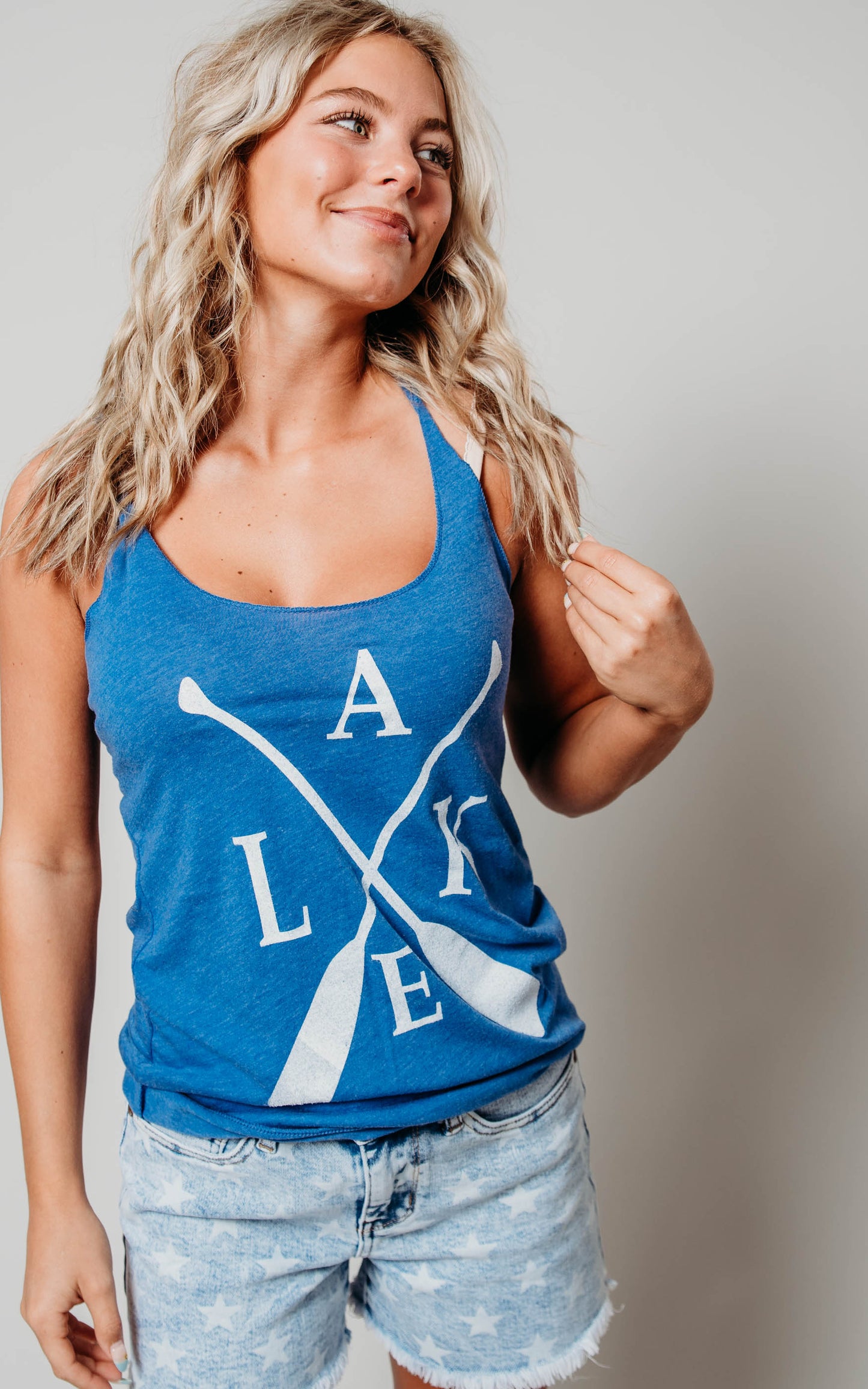 lake paddle tank top