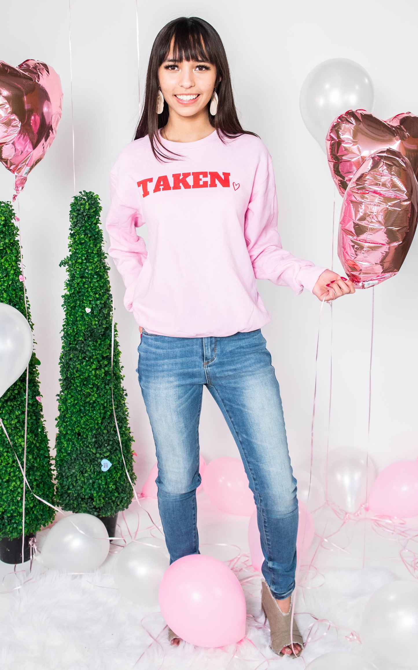 SINGLE OR TAKEN Crewneck Sweatshirts, CLOTHING, BAD HABIT APPAREL, BAD HABIT BOUTIQUE