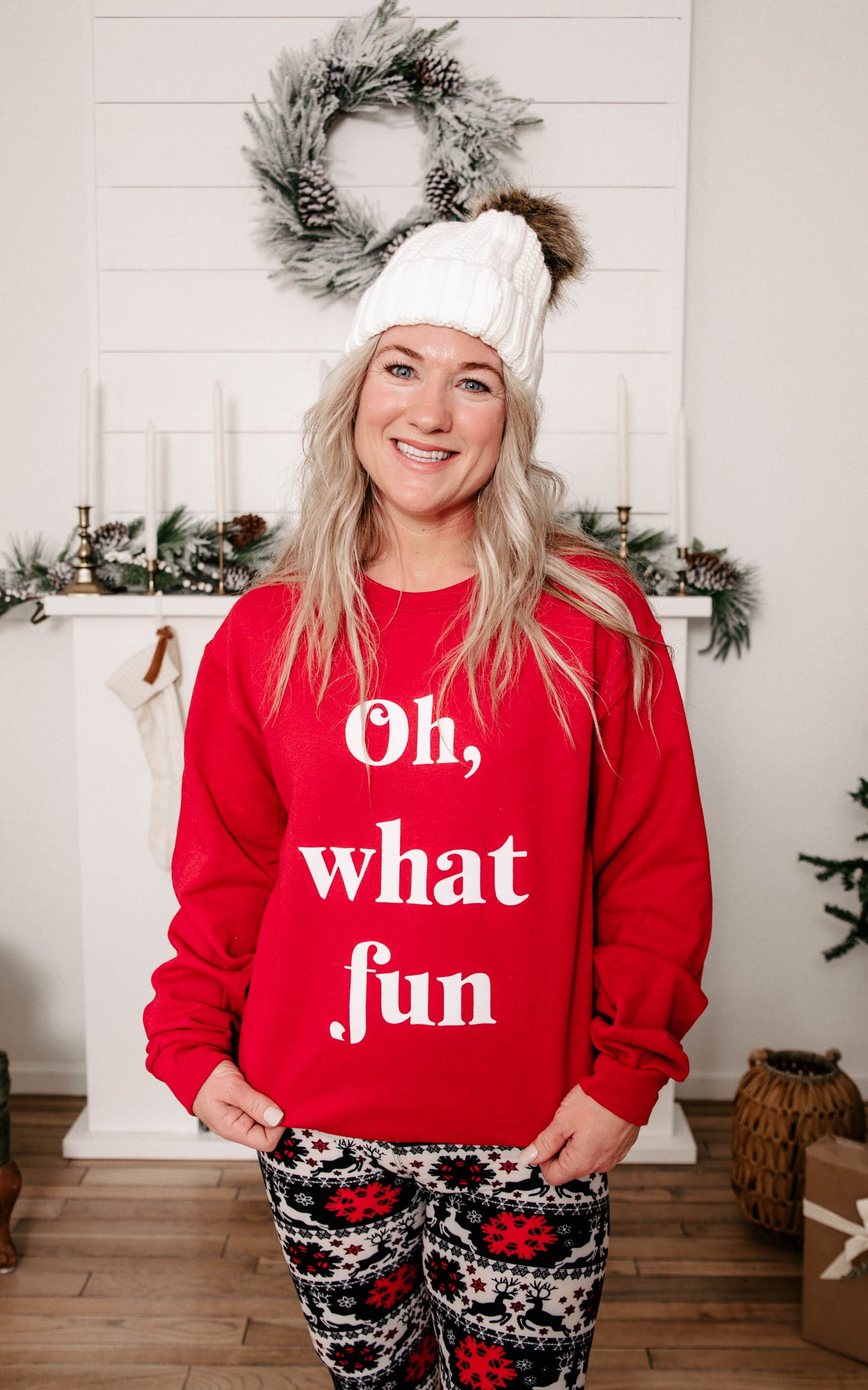 oh what fun red sweatshirt