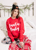 santa holiday graphic sweatshirt