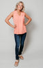 coral tank top