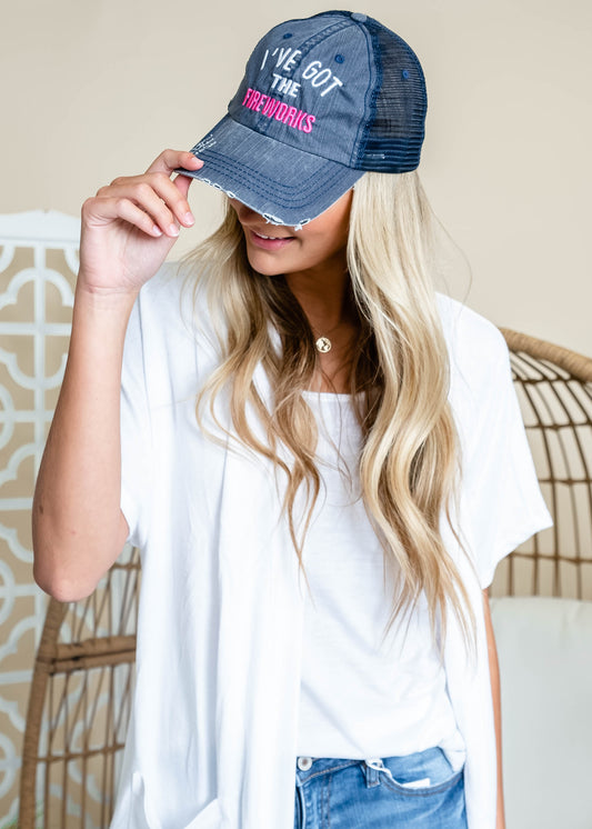 I've Got The Fireworks Hat, ACCESSORIES, BAD HABIT APPAREL, BAD HABIT BOUTIQUE