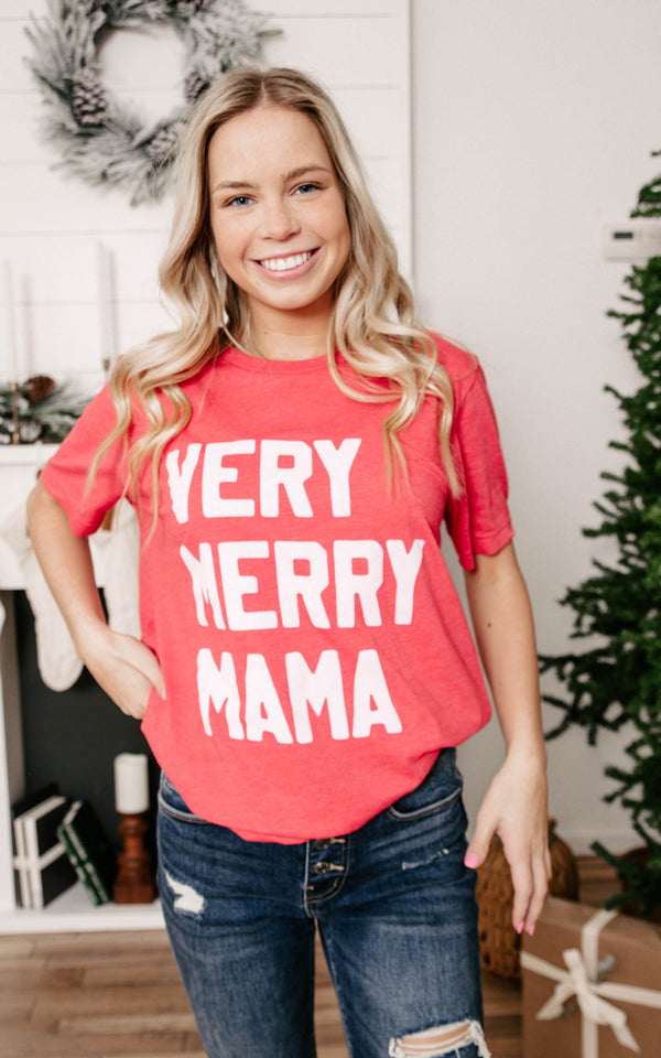 Very Merry Mama T-Shirt**