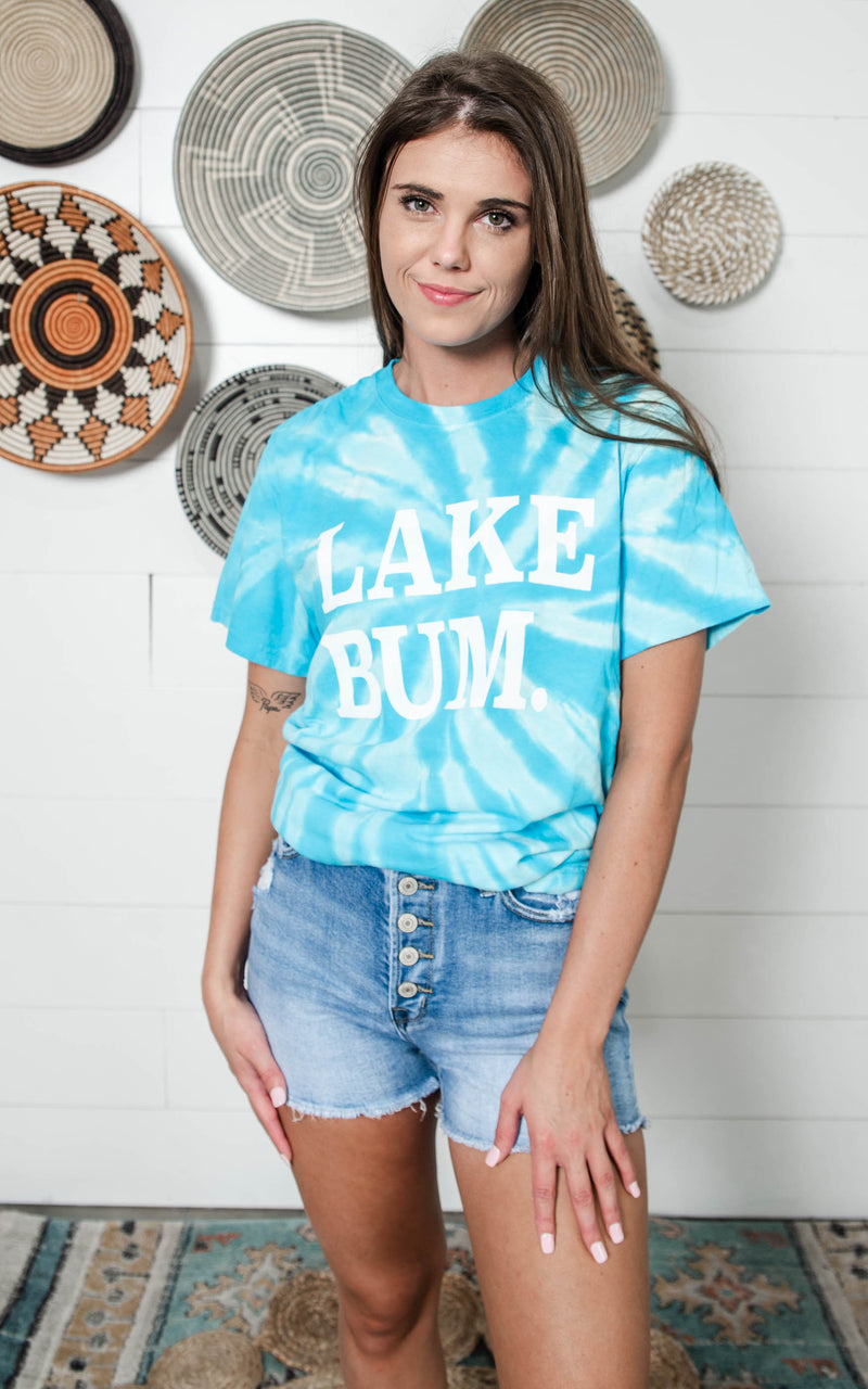 lake bum graphic t-shirts