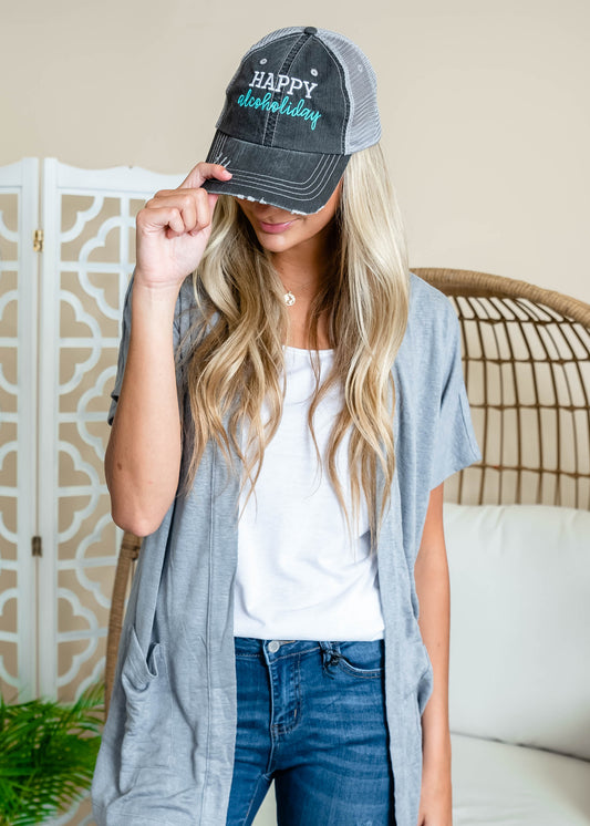 Happy Alcoholiday Hat, ACCESSORIES, BAD HABIT APPAREL, BAD HABIT BOUTIQUE