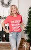 I'm Only a Morning Person on Christmas Morning T-shirt** - Final Sale