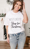 shop for christmas graphic t-shirt