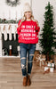 I'm Only A Morning Person On Christmas Crewneck Sweatshirt** - Final Sale