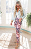 Mauve Flower Buttery Soft Jogger Pants
