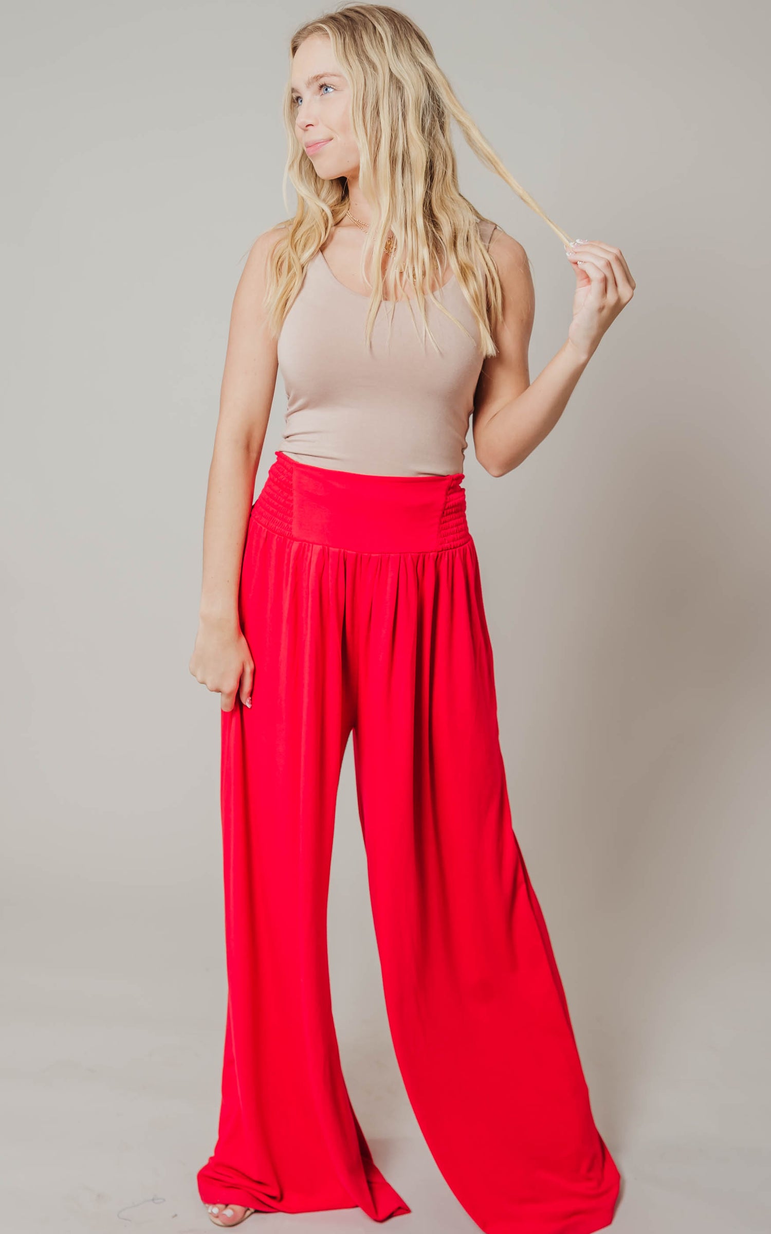 red pants