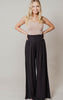 black wide leg pants