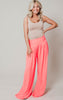 coral wide leg pants