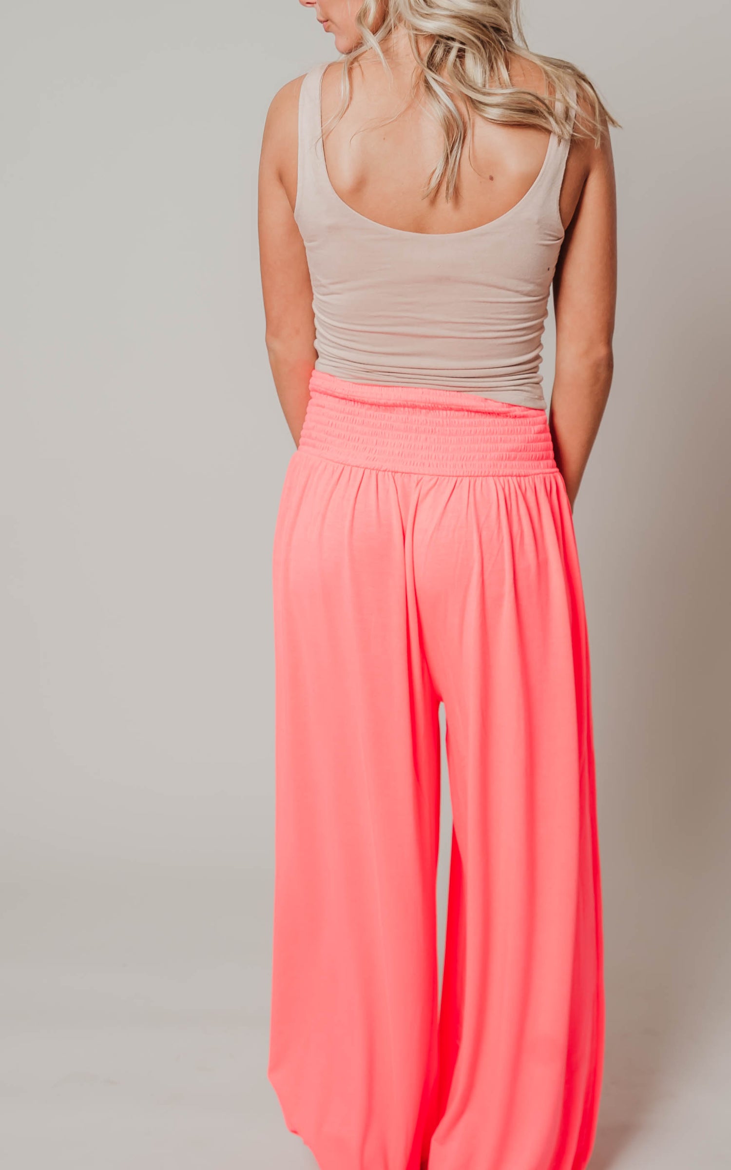 coral pants