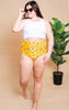 yellow floral bikini 2-piece swimsuit
